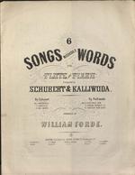 6 Songs without words for flute and piano composed by Schubert & Kalliwoda, no. 4. O Du nach dem.